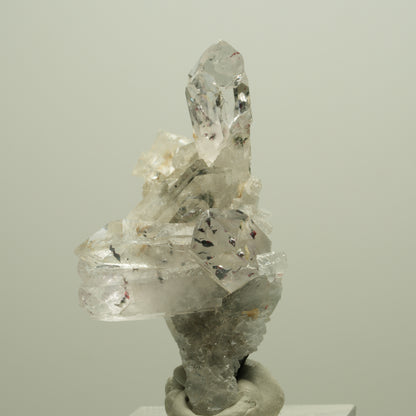 Harlekin Starburst Quarz, Prehnit, Calcit, Epidot, Matrix Streep Mine, Namibia 52*29*19mm #14644