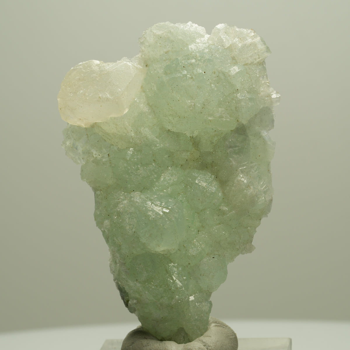 Seltene Prehnit, Calcit Stufe Streep Mine Goboboseb Namibia 53*37*14mm #14646
