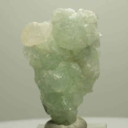 Seltene Prehnit, Calcit Stufe Streep Mine Goboboseb Namibia 53*37*14mm #14646