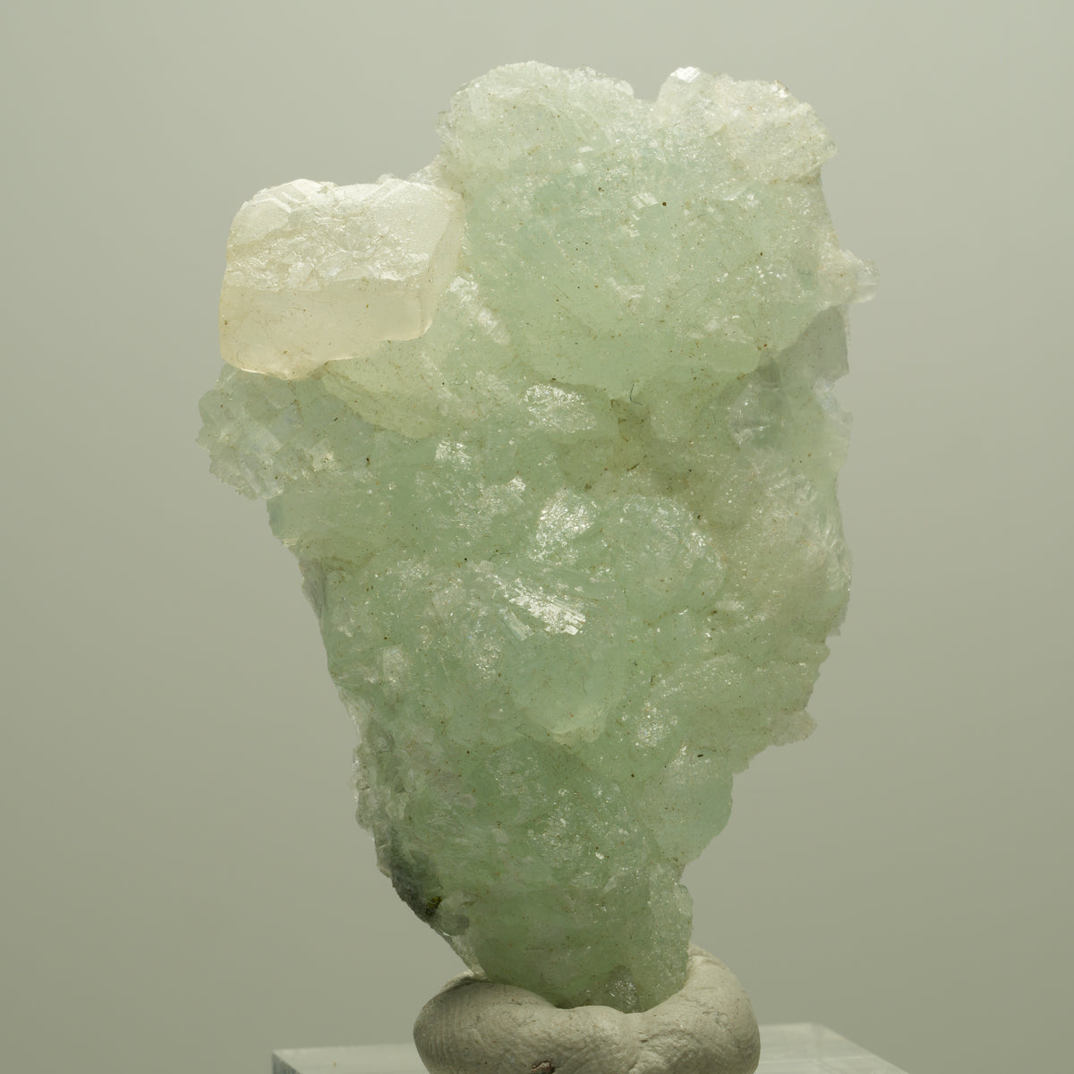 Seltene Prehnit, Calcit Stufe Streep Mine Goboboseb Namibia 53*37*14mm #14646
