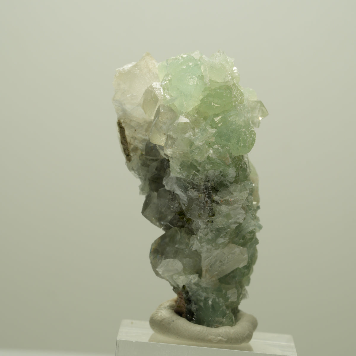 Seltene Prehnit, Epidot, Calcit Stufe Streep Mine Goboboseb Namibia 49*35*28mm #14649