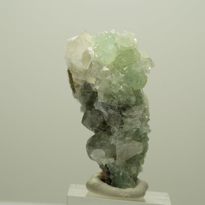 Seltene Prehnit, Epidot, Calcit Stufe Streep Mine Goboboseb Namibia 49*35*28mm #14649
