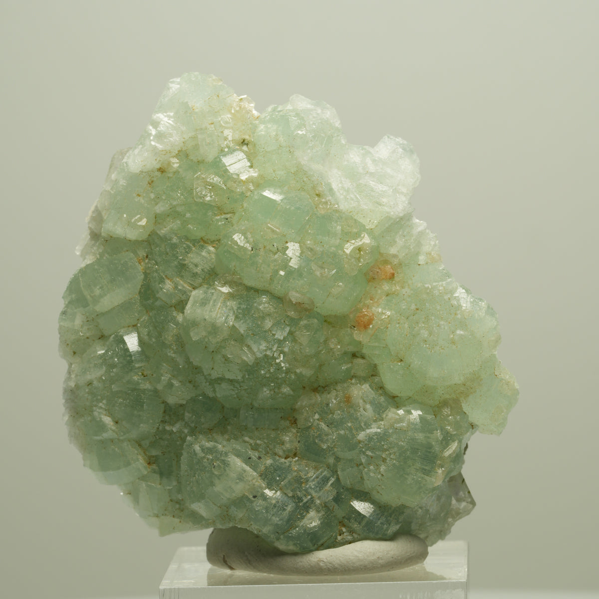 Seltene Prehnit, Epidot, Calcit Stufe Streep Mine Goboboseb Namibia 54*45*22mm #14651
