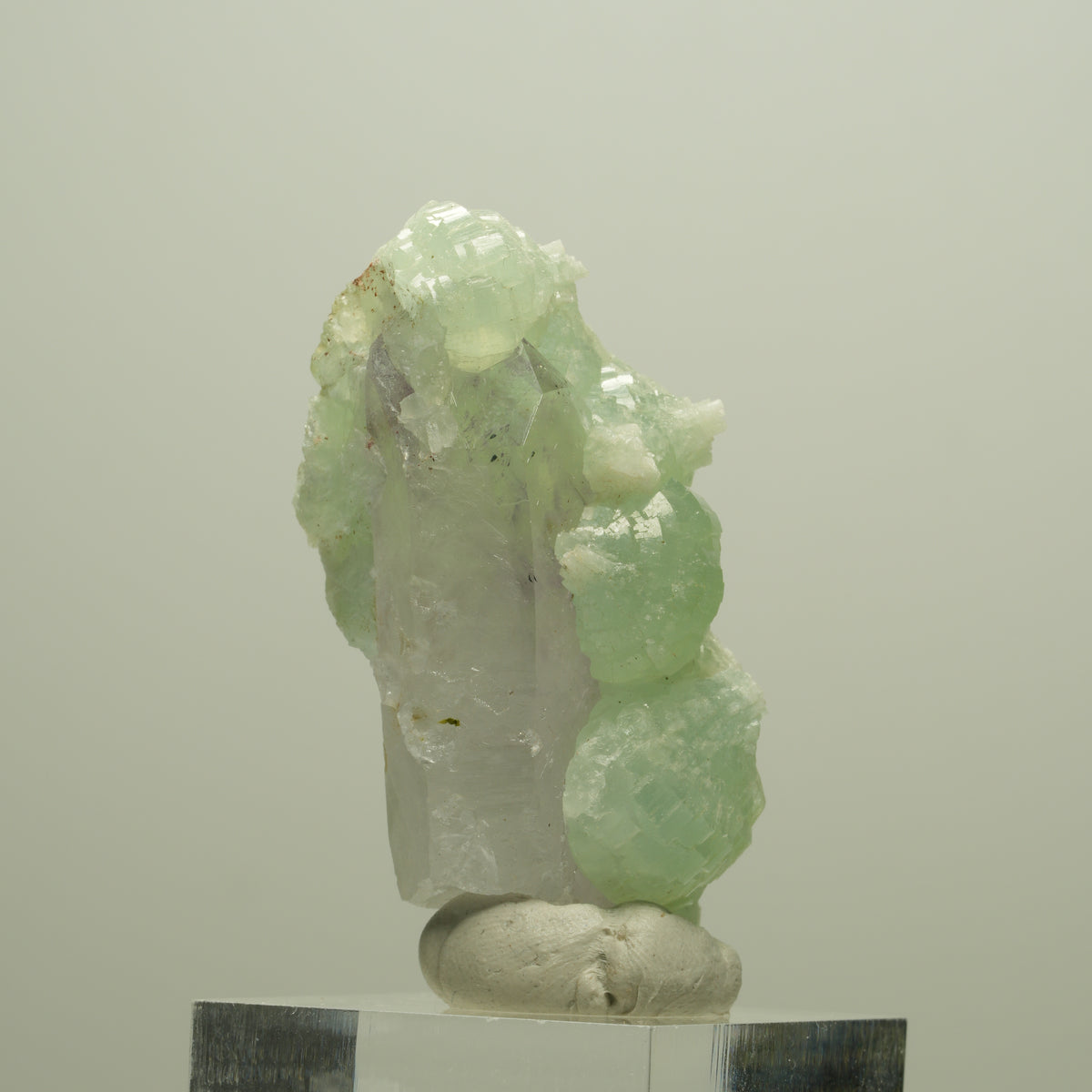 Phantom Amethyst mit Prehnit Streep Mine, Goboboseb, Namibia 49*24*22mm #14655