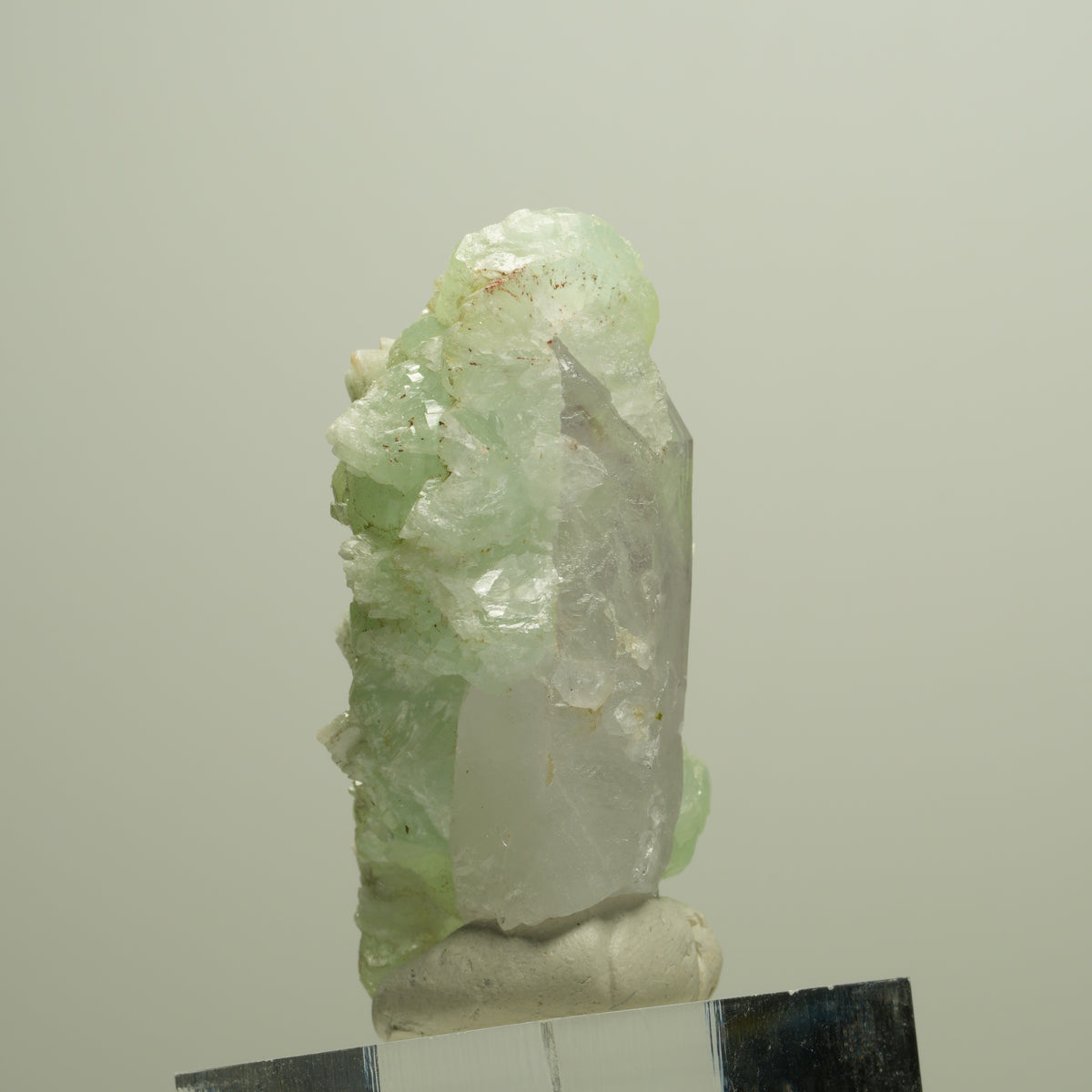 Phantom Amethyst mit Prehnit Streep Mine, Goboboseb, Namibia 49*24*22mm #14655