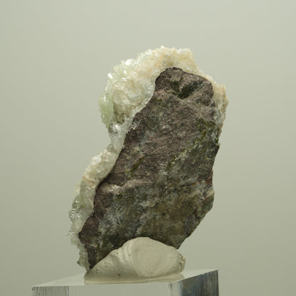 Starburst Quarz, Prehnit, Epidot auf Matrix Streep Mine Goboboseb Namibia 50*29*24mm #14656