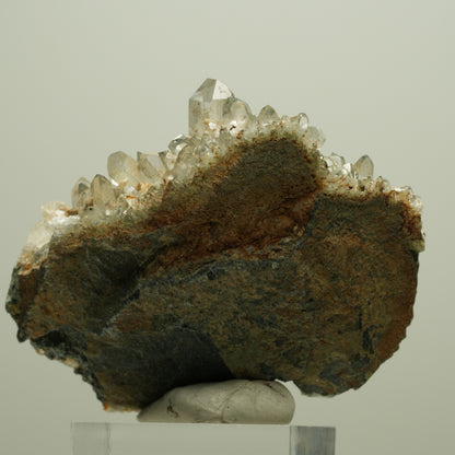 Harlekin Starburst Quarz, Prehnit, Epidot auf Matrix Streep Mine, Namibia 60*48*23mm #14658