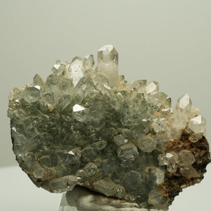 Harlekin Starburst Quarz, Prehnit, Epidot auf Matrix Streep Mine, Namibia 60*48*23mm #14658