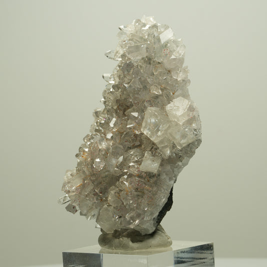 Harlekin Starburst Quarz, Calcit, Epidot auf Matrix Streep Mine, Namibia 65*45*17mm #14659