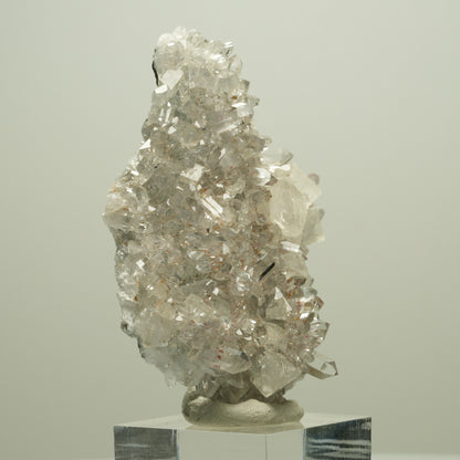 Harlekin Starburst Quarz, Calcit, Epidot auf Matrix Streep Mine, Namibia 65*45*17mm #14659
