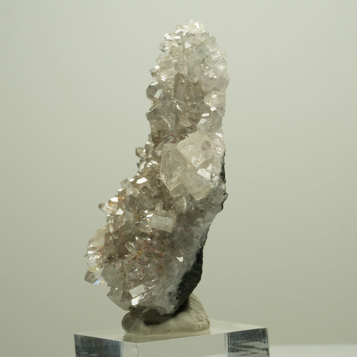 Harlekin Starburst Quarz, Calcit, Epidot auf Matrix Streep Mine, Namibia 65*45*17mm #14659