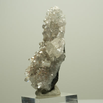 Harlekin Starburst Quarz, Calcit, Epidot auf Matrix Streep Mine, Namibia 65*45*17mm #14659