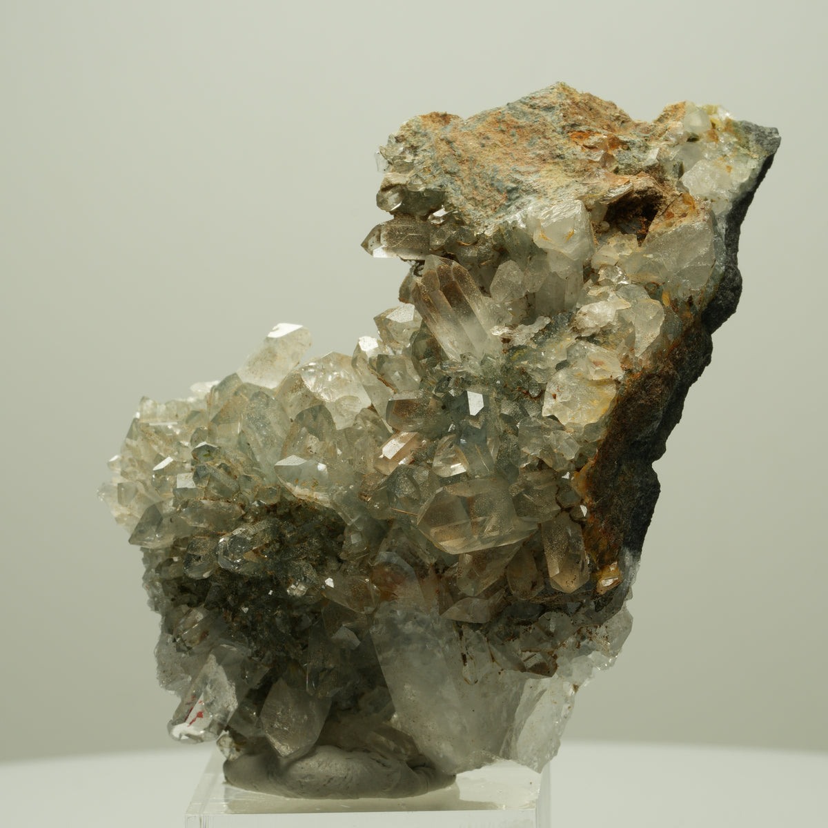 Harlekin Starburst Quarz, Epidot auf Matrix Streep Mine, Namibia 73*48*28mm #14660
