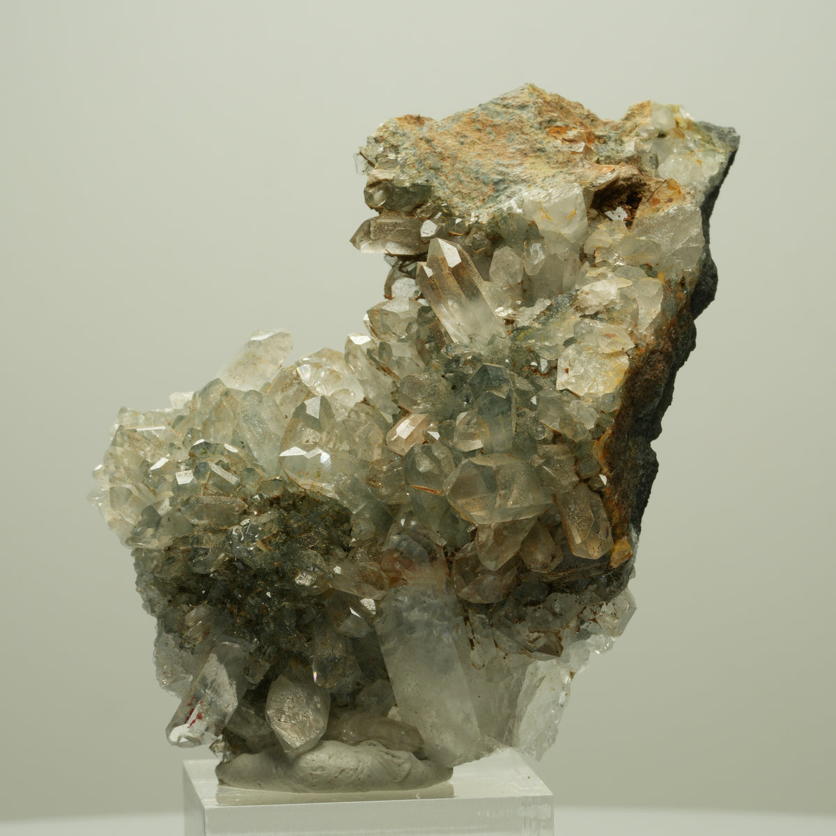Harlekin Starburst Quarz, Epidot auf Matrix Streep Mine, Namibia 73*48*28mm #14660