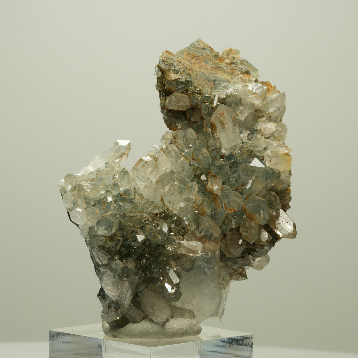Harlekin Starburst Quarz, Epidot auf Matrix Streep Mine, Namibia 73*48*28mm #14660