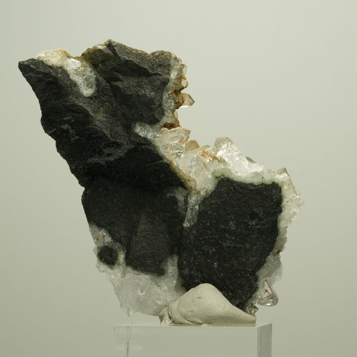 Harlekin Starburst Quarz, Epidot auf Matrix Streep Mine, Namibia 73*48*28mm #14660