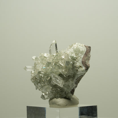 Starburst Quarz, Epidot auf Matrix Streep Mine Goboboseb Namibia 66*36*18mm #14662