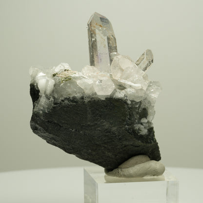 Phantom Amethyst, Epidot auf Matrix Streep Mine Goboboseb Namibia 61*54*30mm #14663