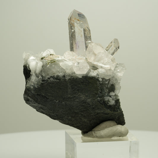Phantom Amethyst, Epidot auf Matrix Streep Mine Goboboseb Namibia 61*54*30mm #14663