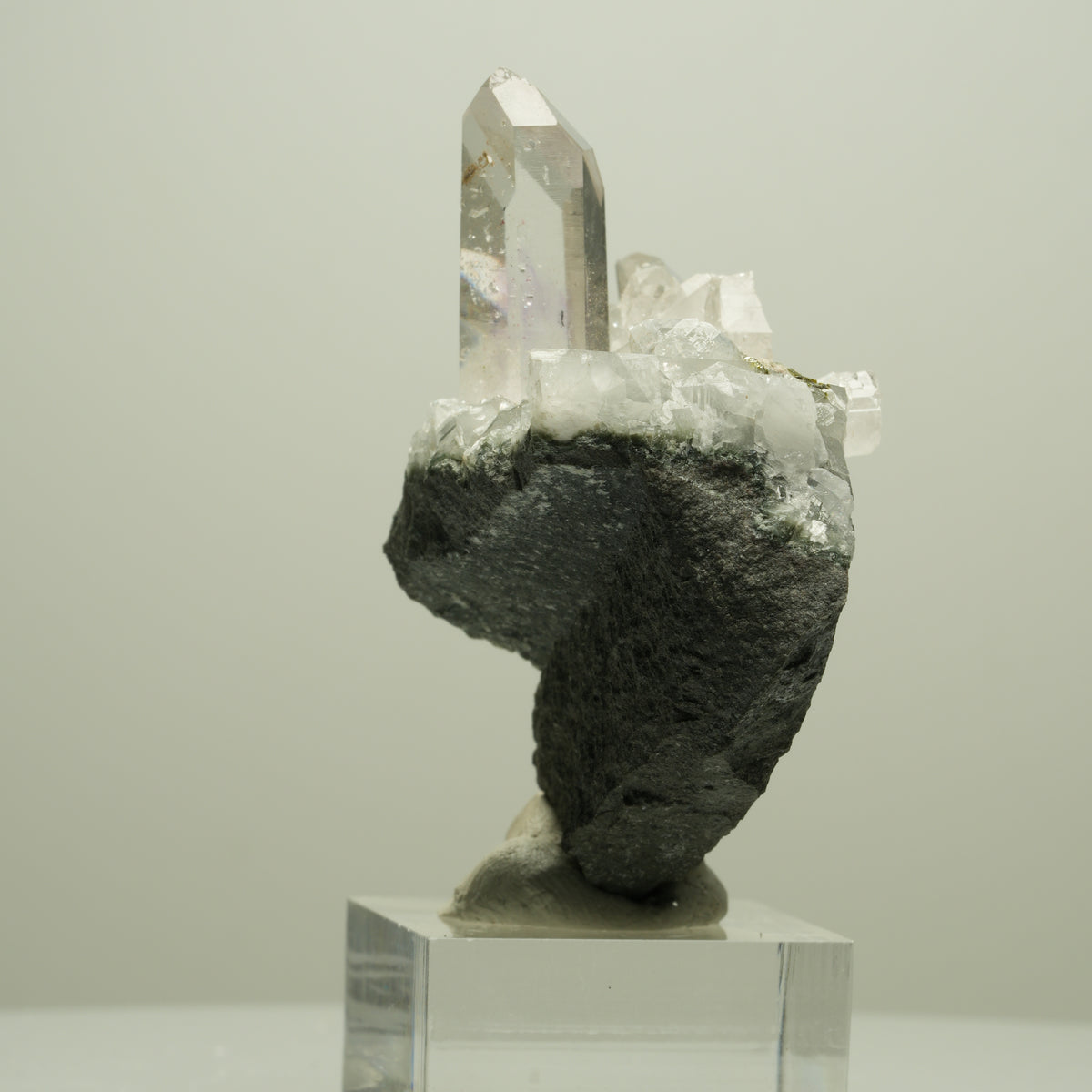Phantom Amethyst, Epidot auf Matrix Streep Mine Goboboseb Namibia 61*54*30mm #14663