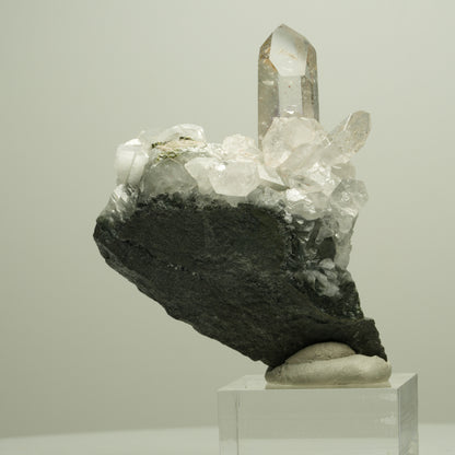 Phantom Amethyst, Epidot auf Matrix Streep Mine Goboboseb Namibia 61*54*30mm #14663