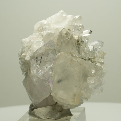 Phantom Amethyst, Calcit, Epidot auf Matrix Stufe Streep Mine Namibia 62*50*34mm #14664