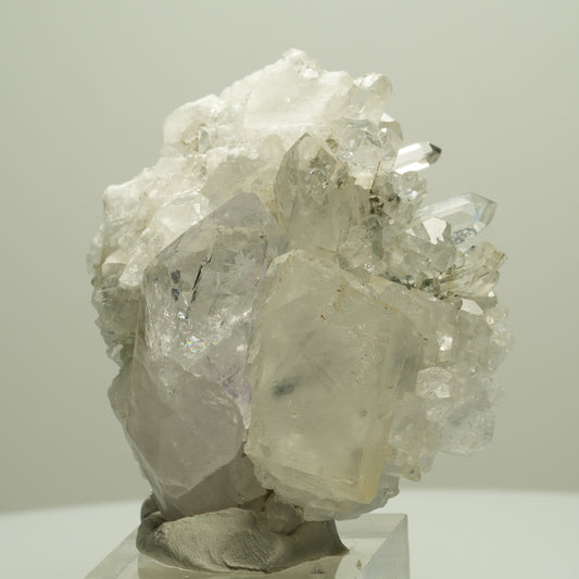 Phantom Amethyst, Calcit, Epidot auf Matrix Stufe Streep Mine Namibia 62*50*34mm #14664