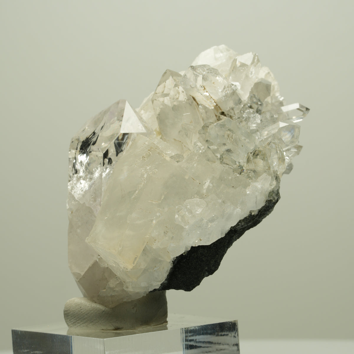 Phantom Amethyst, Calcit, Epidot auf Matrix Stufe Streep Mine Namibia 62*50*34mm #14664