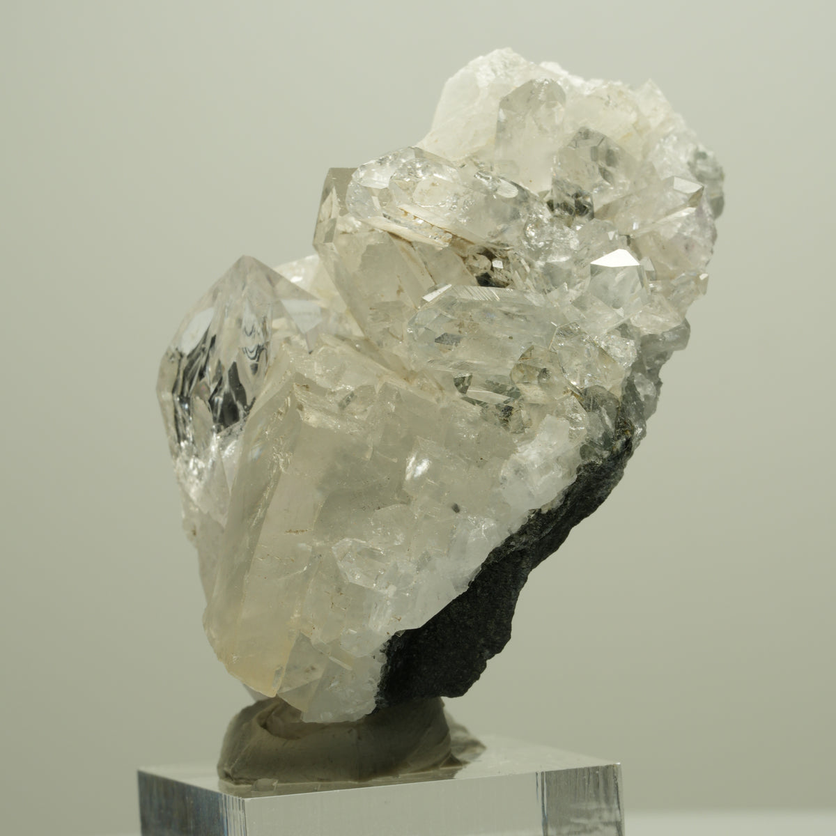 Phantom Amethyst, Calcit, Epidot auf Matrix Stufe Streep Mine Namibia 62*50*34mm #14664
