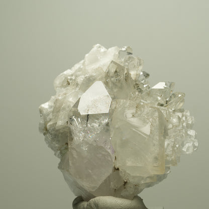 Phantom Amethyst, Calcit, Epidot auf Matrix Stufe Streep Mine Namibia 62*50*34mm #14664