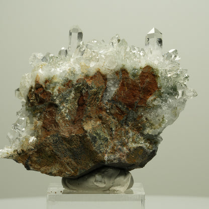 Starburst Quarz, Calcit, Analcim, Epidot auf  Matrix Streep Mine, Namibia 67*46*39mm #14665