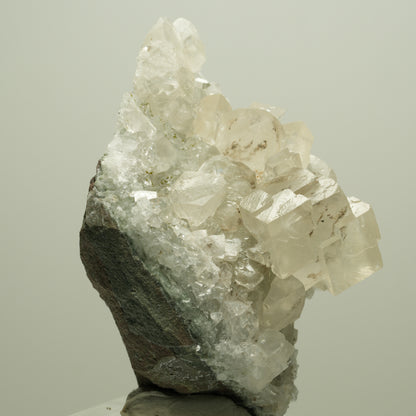 Starburst Quarz, Calcit Würfel, Epidot auf Matrix Streep Mine Namibia 66*44*45mm #14667