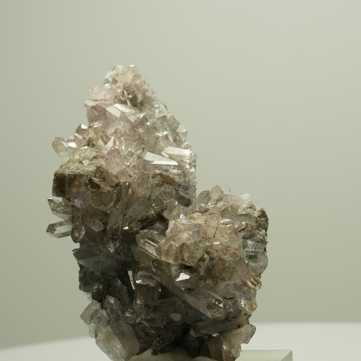 Harlekin Starburst Amethyst, Calcit, Epidot auf Matrix Streep Mine Namibia 66*39*27mm #14670