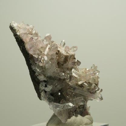 Harlekin Starburst Amethyst, Calcit, Epidot auf Matrix Streep Mine Namibia 66*39*27mm #14670