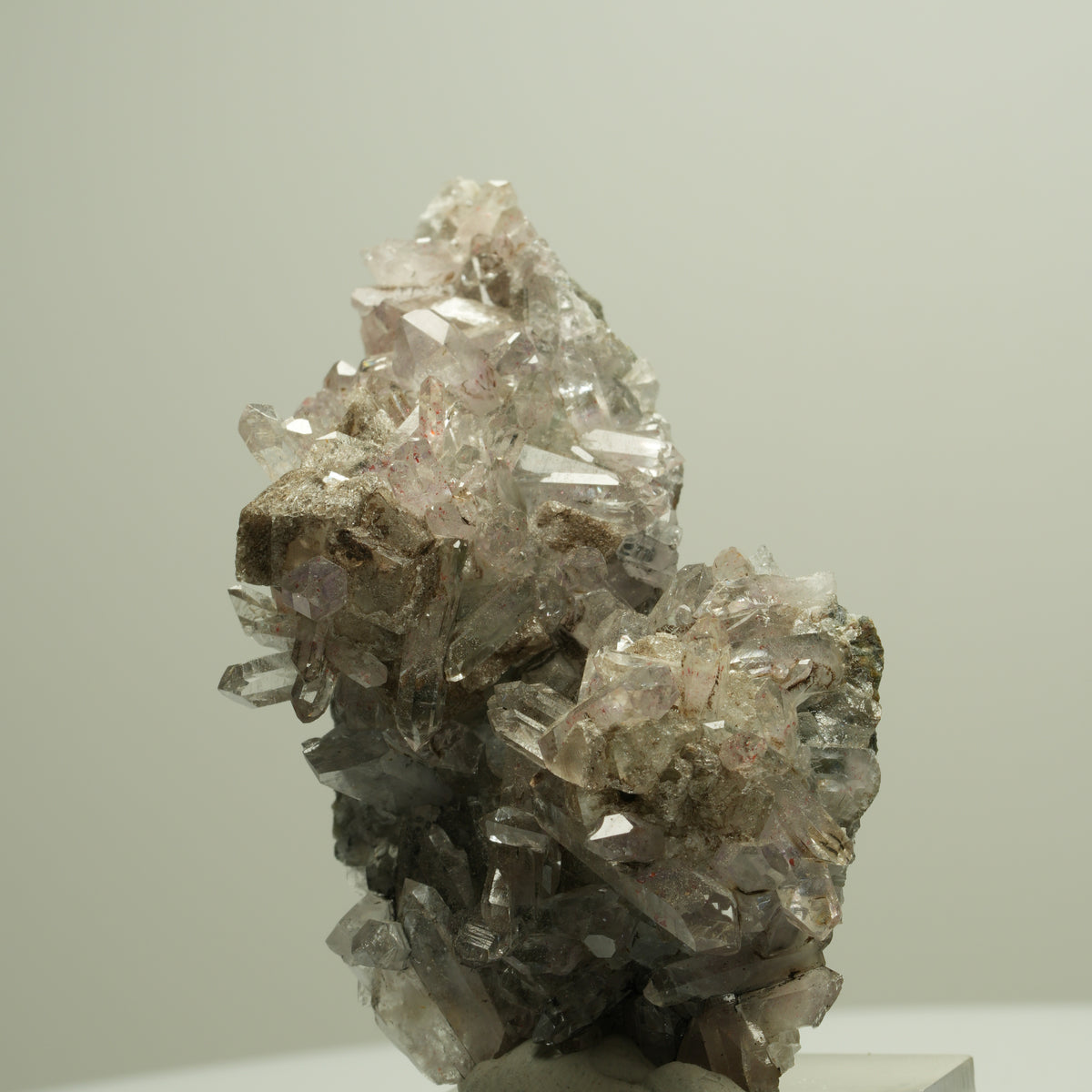 Harlekin Starburst Amethyst, Calcit, Epidot auf Matrix Streep Mine Namibia 66*39*27mm #14670