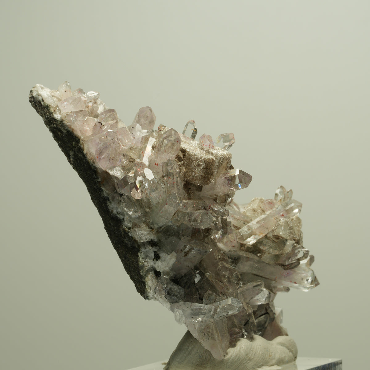 Harlekin Starburst Amethyst, Calcit, Epidot auf Matrix Streep Mine Namibia 66*39*27mm #14670