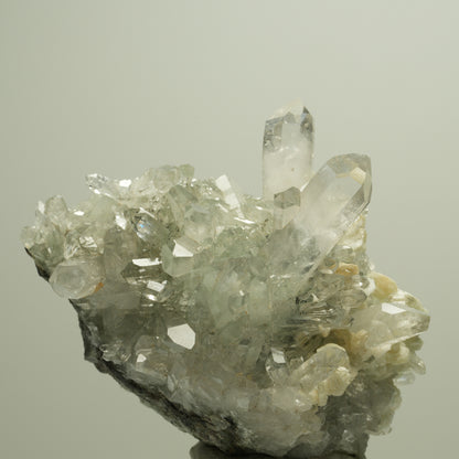 Starburst Quarz, Prehnit, Epidot auf Matrix Streep Mine, Namibia 60*50*34mm #14673