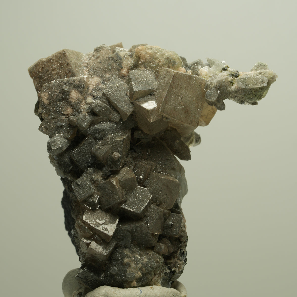Harlekin Starburst Quarz, Prehnit, Calcit, Epidot, Matrix Streep Mine, Namibia 51*52*36mm #14674