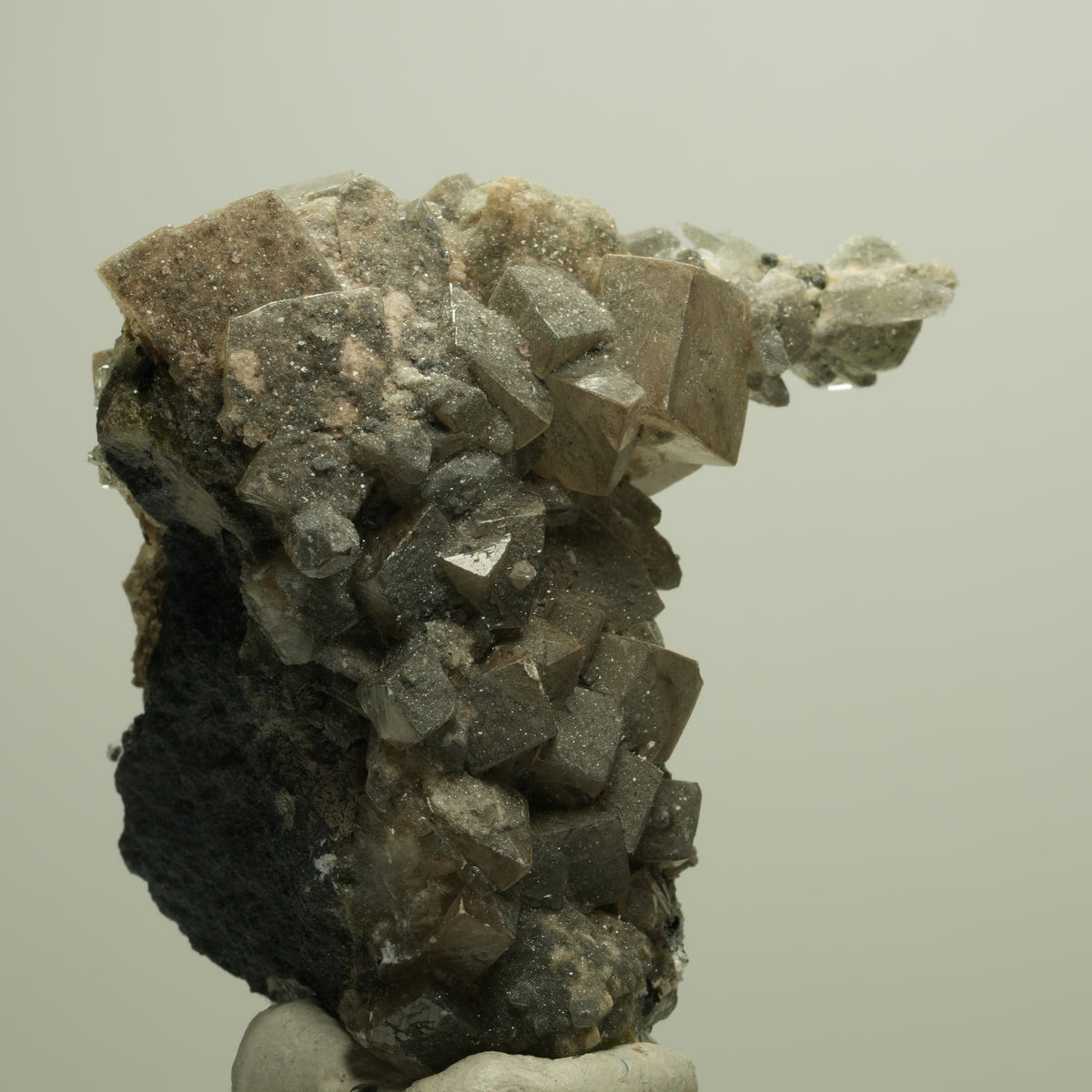 Harlekin Starburst Quarz, Prehnit, Calcit, Epidot, Matrix Streep Mine, Namibia 51*52*36mm #14674