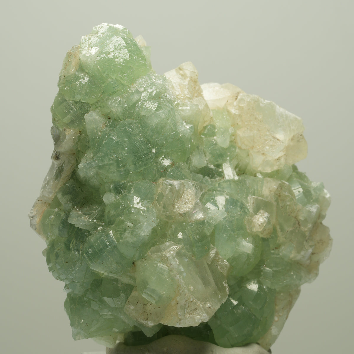 Seltene Prehnit, Epidot, Calcit Stufe Streep Mine Goboboseb Namibia 61*54*27mm #14675
