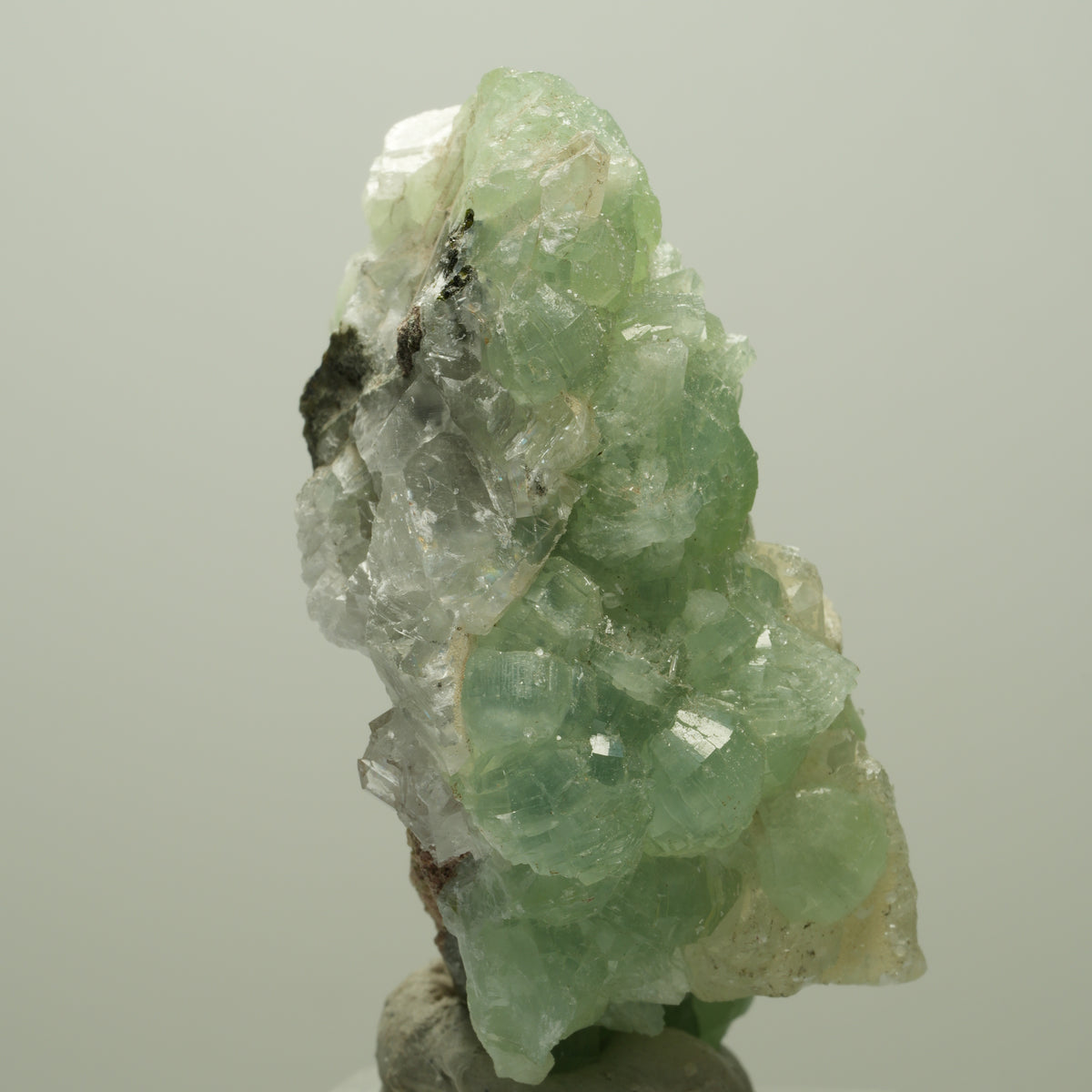 Seltene Prehnit, Epidot, Calcit Stufe Streep Mine Goboboseb Namibia 61*54*27mm #14675