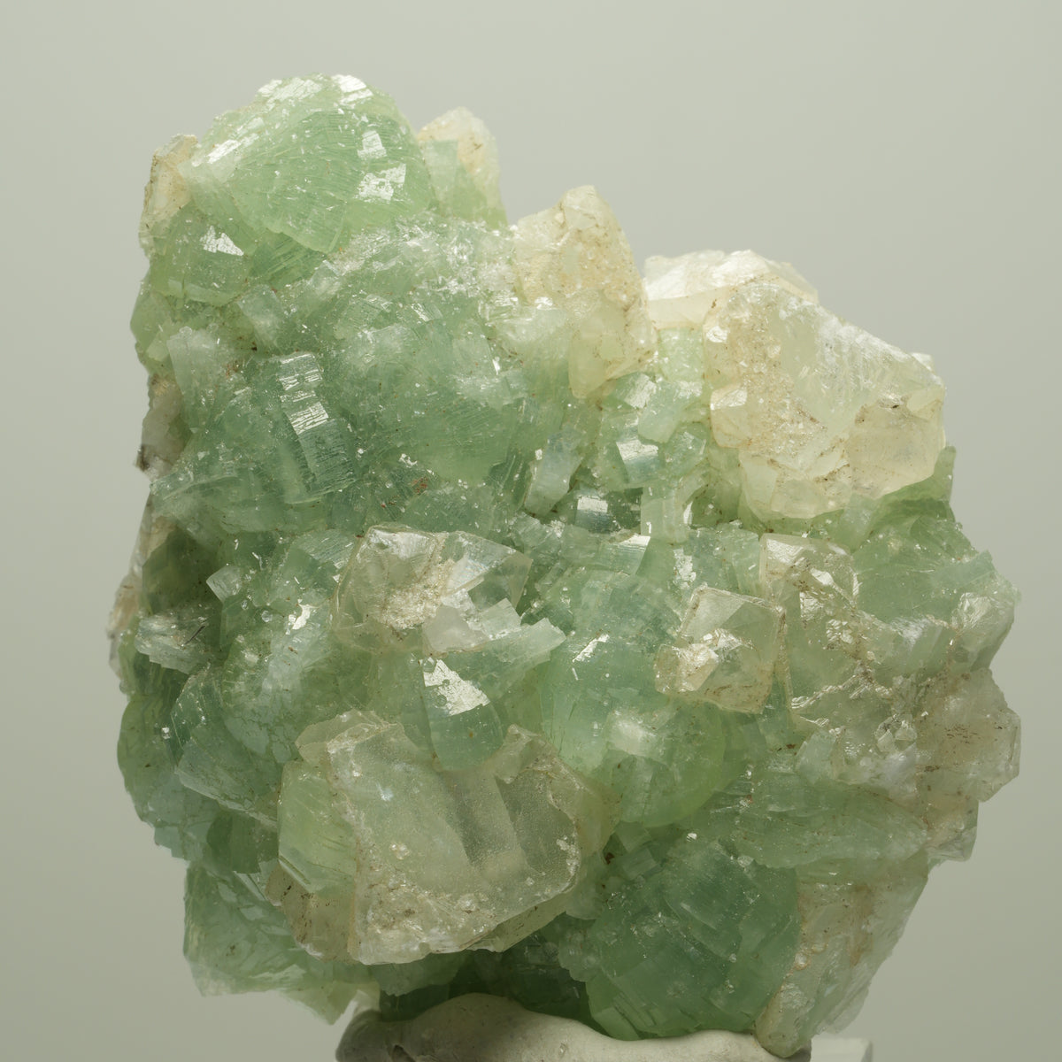 Seltene Prehnit, Epidot, Calcit Stufe Streep Mine Goboboseb Namibia 61*54*27mm #14675