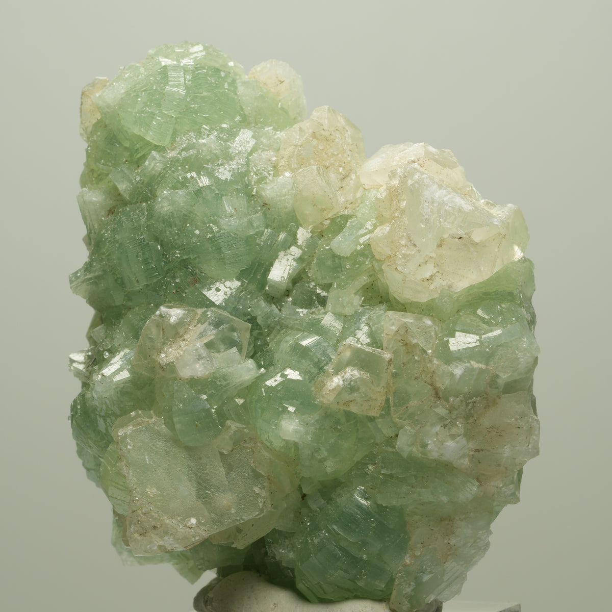 Seltene Prehnit, Epidot, Calcit Stufe Streep Mine Goboboseb Namibia 61*54*27mm #14675