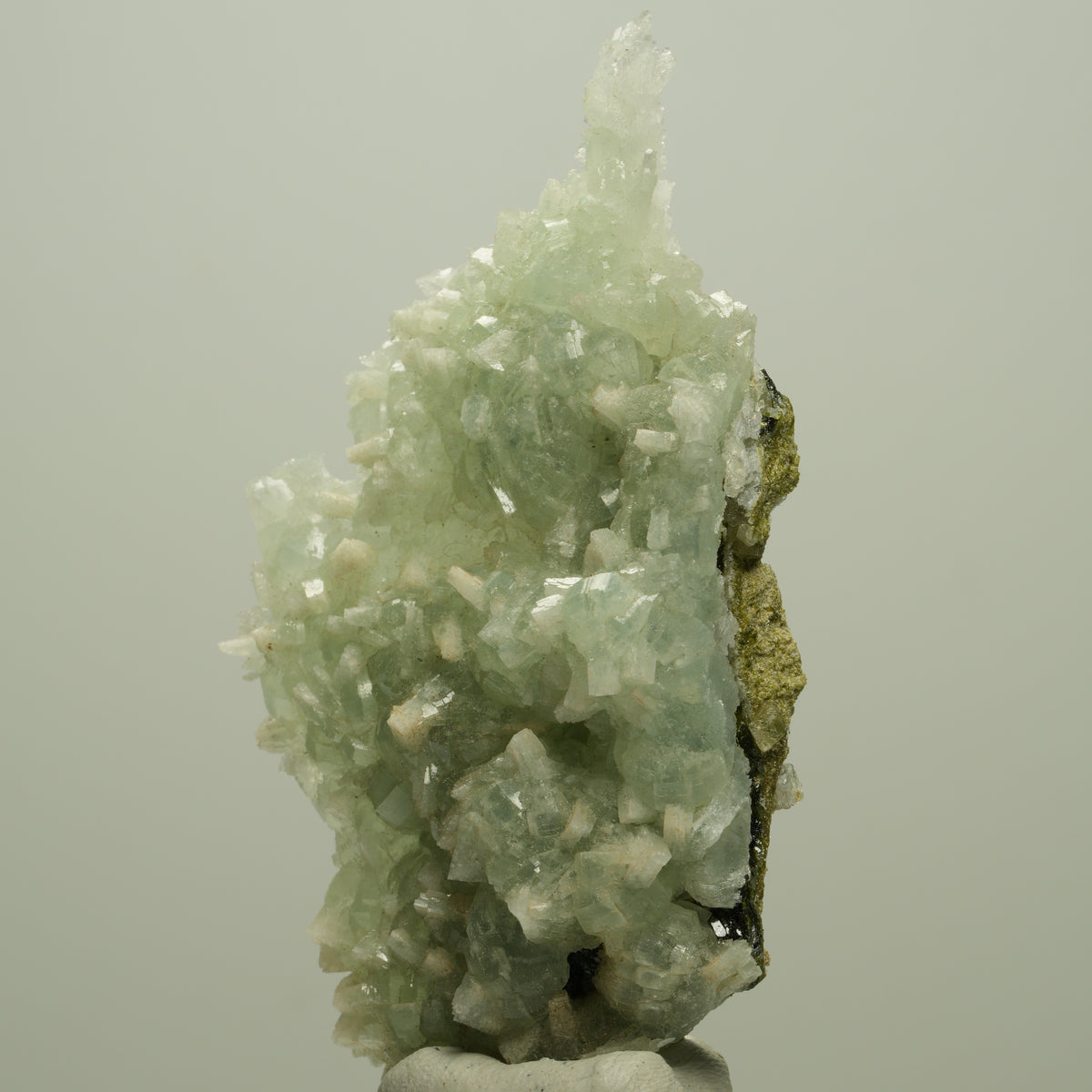 Seltene Prehnit, Epidot, Calcit Stufe Streep Mine Goboboseb Namibia 66*37*17mm #14680