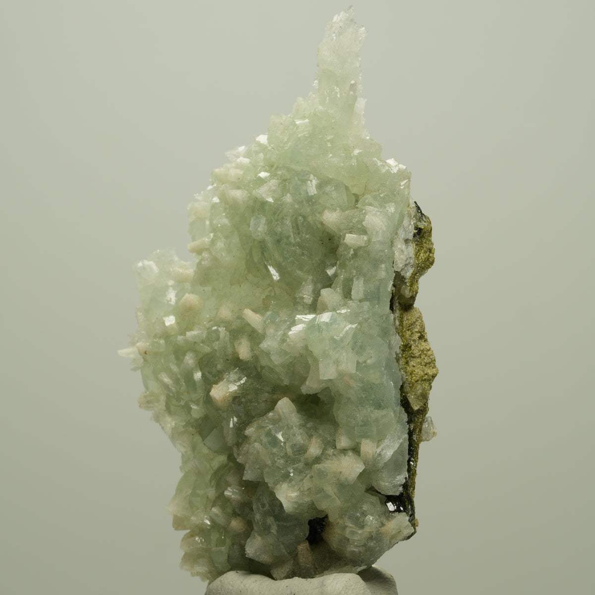Seltene Prehnit, Epidot, Calcit Stufe Streep Mine Goboboseb Namibia 66*37*17mm #14680