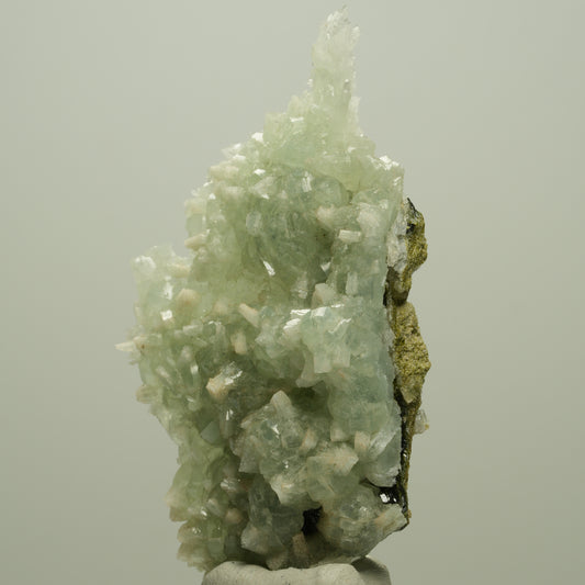 Seltene Prehnit, Epidot, Calcit Stufe Streep Mine Goboboseb Namibia 66*37*17mm #14680