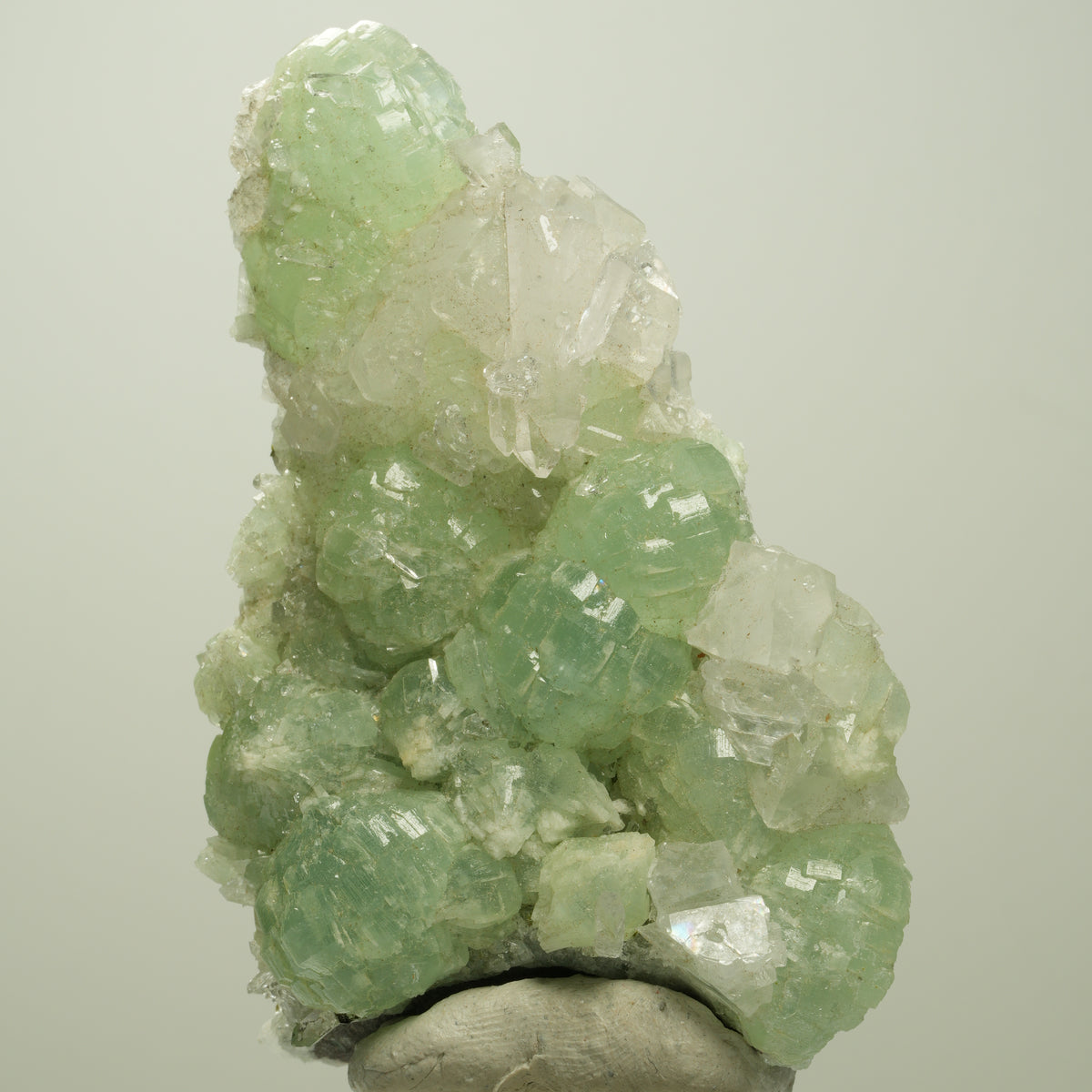 Quarz, Prehnit, Calcit, Analcim, Epidot auf Matrix Streep Mine, Namibia 82*55*25mm #14684