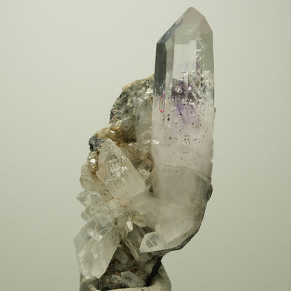 Enhydro Phantom Amethyst, Hämatit, Epidot, Matrix, 1x Blase Streep Mine Namibia 85*31*38mm #14686