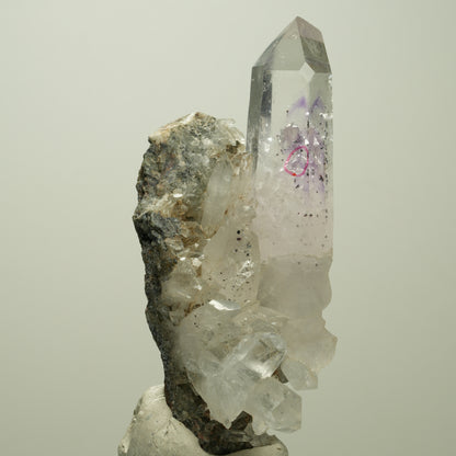 Enhydro Phantom Amethyst, Hämatit, Epidot, Matrix, 1x Blase Streep Mine Namibia 85*31*38mm #14686