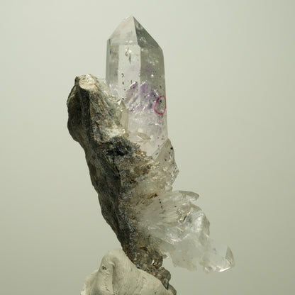 Enhydro Phantom Amethyst, Hämatit, Epidot, Matrix, 1x Blase Streep Mine Namibia 85*31*38mm #14686